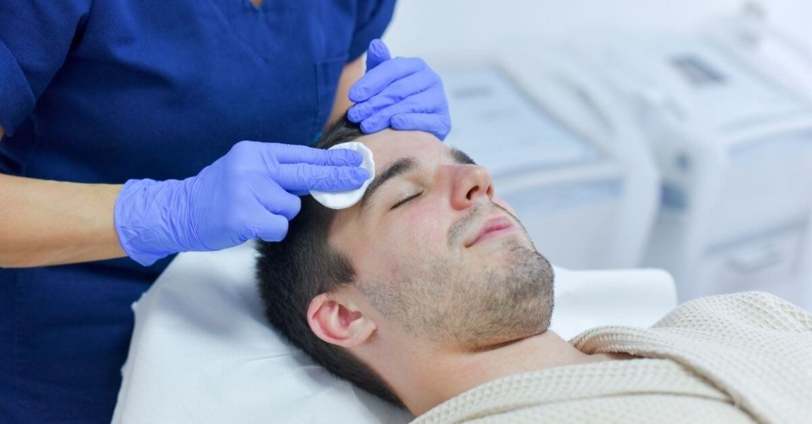 Bästa manlig hudvård ansiktsbehandling för män Stockholm bild5