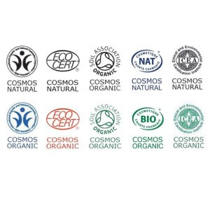 Cosmos organic natural logotyper