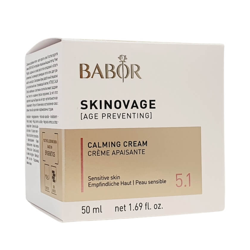 Babor Skinovage Calming Cream lätt lugnande ansiktskräm för känslig hud - box