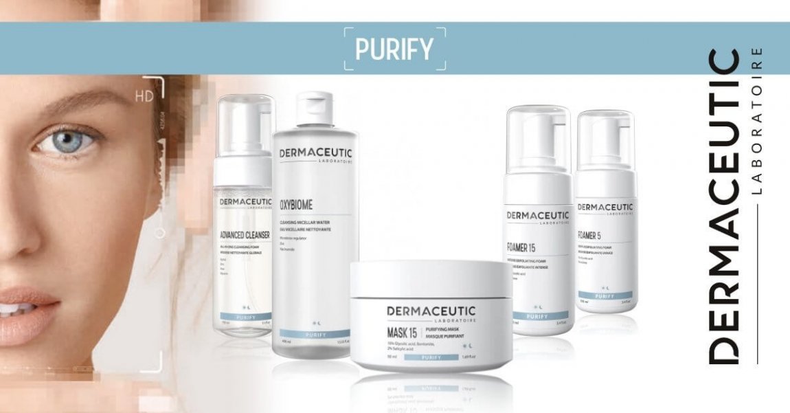 Dermaceutic Purify cleansing exfoliating skin care